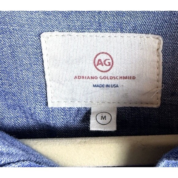 AG Adriano Goldschmied Revolve Women’s Wesley Denim Button Up Chambray Medium - Picture 4 of 8